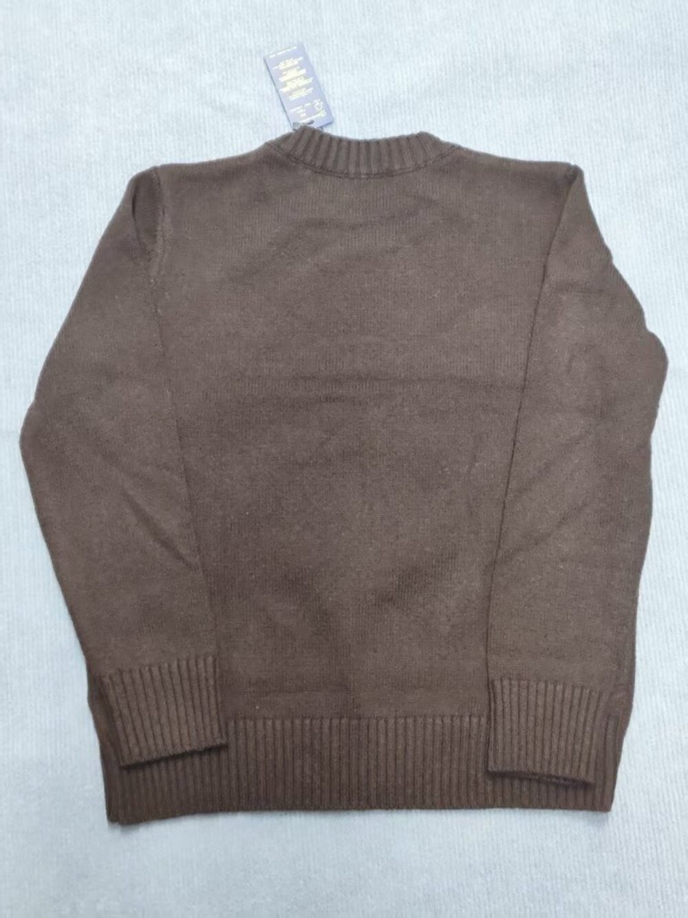 Size:S Ralph Lauren Polo Bear Brown Crewneck Knit Sweater - Picture 3 of 6